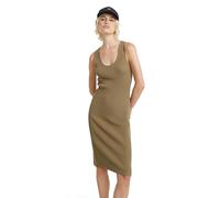 G-Star RAW Bodycon Ribbed Knitted Tank Kleid Braun L D24659-D605-G290-L