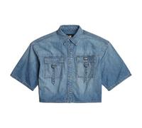 G-Star RAW Women's Shirts Relaxed Utility Shirt ss wmn, Blau (Sun Faded Thames D24881-D539-G341), L