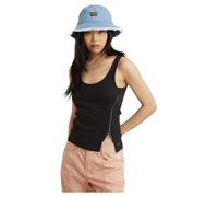 G-Star RAW Women's Tops Asymmetrical Zip u t wmn, Schwarz (dk Black D24647-D275-6484), XL