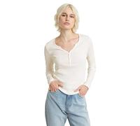 G-Star RAW Women's Tops Deep v Henley Slim ls wmn, Grau (lt Chalk D24656-5268-1284), XXS