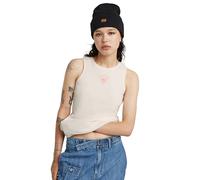G-Star RAW Women's Tops Racerback Ribbed Slim Tank top wmn, Grau (lt Chalk D24645-5268-1284), XXS