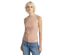 G-Star RAW Women's Tops Racerback Ribbed Slim Tank top wmn, Rosa (Rugby tan D24645-5268-G373), XL