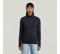 T-Shirt G-STAR "Regular Mock T-Shirt", Damen, Gr. XS, osaka blau, Obermaterial: 95% Modal, 5% Elasthan, Shirts T-Shirt (86663311-XS) osaka blau