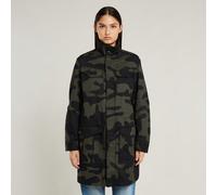 Outdoorjacke G-STAR "Rovic Overshirt", Damen, Gr. XS, asfalt, carbon ao, Obermaterial: 97% Baumwolle, 3% Elasthan, Jacken Outdoorjacke (82441747-XS) asfalt, carbon ao