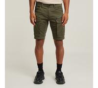 Shorts G-STAR "Rovic Zip Regular Shorts", Herren, Gr. 35, gs grau, Obermaterial: 97% Baumwolle, 3% Elasthan, Hosen Shorts (36482733-35) gs grau