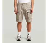 Cargohose G-STAR "Rovic Zip Relaxed Short", Herren, Gr. 29, elephant skin, Obermaterial: 97% Baumwolle, 3% Elasthan, Hosen Cargohose (27237002-29) elephant skin