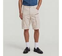 Cargohose G-STAR "Rovic Zip Relaxed Shorts", Herren, Gr. 36, beige (weißbait), Obermaterial: 97% Baumwolle, 3% Elasthan, Hosen Cargohose (94275460-36) weißbait