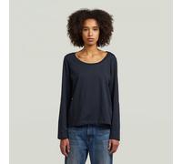 G-STAR Scoop Neck Long Sleeve T-Shirt Dunkelblau XS salute D30229-336-C742-XS