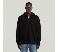 G-STAR Script Half Zip Hoodie Schwarz M dark black D27763-D566-6484-M
