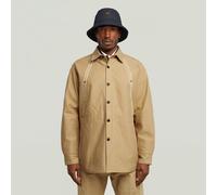 Langarmshirt G-STAR "Selvedge Overshirt", Herren, Gr. M, dk fall, Obermaterial: 100% Baumwolle, Shirts Langarmshirt (41098945-M) dk fall