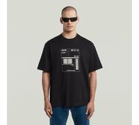 G-STAR Shipping Graphic Boxy T-Shirt Schwarz L dark black D26052-D959-6484-L