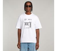 G-STAR Shipping Graphic Boxy T-Shirt Weiß S white D26052-D959-110-S