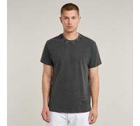 T-Shirt G-STAR "Shipping Graphic Overdyed T-Shirt", Damen, Gr. XS, dk schwarz gd, Obermaterial: 100% Baumwolle, Shirts T-Shirt (18446004-XS) dk schwarz gd