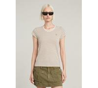 G-star Stripe Eyben Slim 2.0 Kurzarm-t-shirt Mit V-ausschnitt