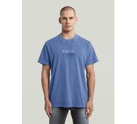 G-STAR Multi Logo Overdyed Loose T-Shirt Mittelblau M dutch blue gd D26049-C756-H177-M