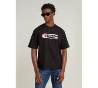 G-Star RAW Gradient Old Skool Logo Boxy T-Shirt Schwarz XL D25089-C784-6484-XL