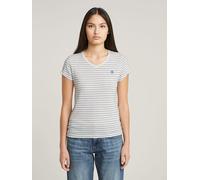 G-star Stripe Eyben Slim 2.0 Kurzarm-t-shirt Mit V-ausschnitt