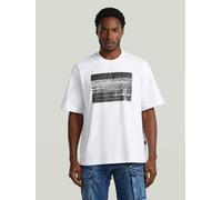 G-Star Shirt in Weiß - Größe M | Herren Plussize