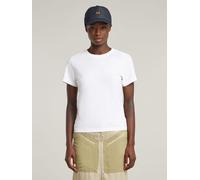 T-Shirt G-STAR "Embro Logo T-Shirt", Damen, Gr. XL, weiß, Obermaterial: 100% Baumwolle, Shirts T-Shirt (59051469-XL) weiß