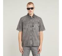 G-STAR Slanted Double Pocket Regular Hemd Grau S sun faded graphite grey D24602-D540-H162-S