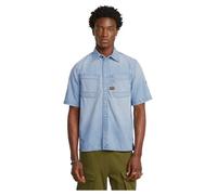 G-STAR Slanted Double Pocket Hemd Hellblau L sun faded blue mist D24602-D539-G342-L