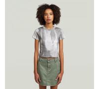 G-STAR Slim Rib AOP T-Shirt Mehrfarbig L grey denim flame aop D28969-E525-J200-L