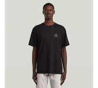 G-Star Raw Regular Fit T-Shirt mit Logo-Detail in Black, Größe M