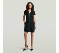 Bodykleid G-STAR "Soft Sculpt Fit Flare Dress", Damen, Gr. M, Normalgrößen, salute, Obermaterial: 66% Viskose, 29% Polyimid, 5% Elasthan, Kleider (19960211-M) salute