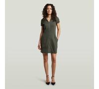 Bodykleid G-STAR "Soft Sculpt Fit Flare Dress", Damen, Gr. XL, Normalgrößen, asfalt, Obermaterial: 66% Viskose, 29% Polyimid, 5% Elasthan, Kleider (96094936-XL) asfalt