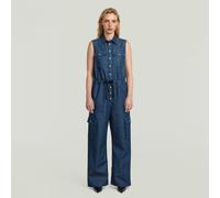 G-STAR Soft Utility Jumpsuit Dunkelblau M rinsed D24397-D303-082-M