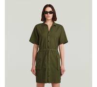 G-STAR Soft Utility Kleid Grün M Dark Olive Garment Dyed D26737-D454-C793-M