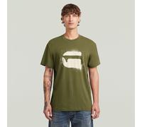 G-STAR Spray G Logo T-Shirt Grün L shadow olive D26833-D101-B230-L