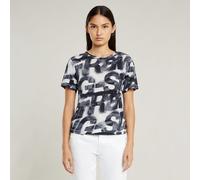 G-STAR Sprayed Letters Top Mehrfarbig XL lt chalk sprayed letters D26066-C565-H264-XL