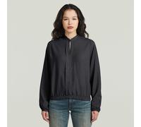 G-STAR Stand Up Collar Shirt Schwarz M dark black garment dyed D29093-E393-B564-M