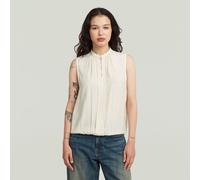 G-STAR Stand-Up Collar Sleeveless Top Weiß S Chalk D24453-D724-127-S