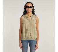 G-STAR Stand Up Collar Top Beige S light toggee D24453-D923-C626-S