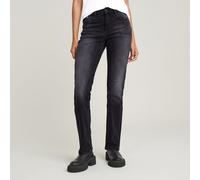 Straight-Jeans G-STAR "Strace Straight Wmn" Gr. 29, Länge 30, worn in black moon Damen Jeans (27167541-29) worn in black moon