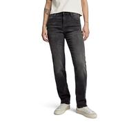 G-Star Strace Straight Worn In Black Moon Größe: W26L30 | Straight Jeans Outlet | Damen | Schwarz