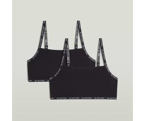 G-STAR Strappy Bralette 2er-Pack Schwarz L black D29474-01-990-L