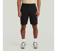 Trainingsshorts G-STAR "Structured Jersey Short", Herren, Gr. XS, dk schwarz, Obermaterial: 64% Polyester, 34% Baumwolle, 2% Elasthan, Hosen (74774865-XS) dk schwarz