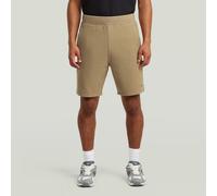 Trainingsshorts G-STAR "Structured Jersey Short", Herren, Gr. M, safari, Obermaterial: 64% Polyester, 34% Baumwolle, 2% Elasthan, Hosen (91291665-M) safari