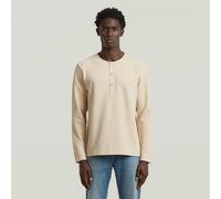 G-STAR Structured Tweeter Grandad T-Shirt Weiß L whitebait D28592-E383-1603-L