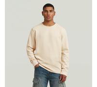 Longsleeve G-STAR "Structured Tweeter", Damen, Gr. XXL, weißbait, Jersey, Obermaterial: 64% Polyester, 34% Baumwolle, 2% Elasthan, unifarben, regular fit hüftbedeckend, Rundhals, angesetztes Bündchen,