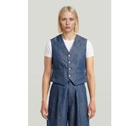 Jeansweste G-STAR "Summer Weste", Damen, Gr. M, raw denim, Obermaterial: 82% Baumwolle, 18% Polyester, Westen (46288957-M) raw denim
