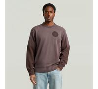 Longpullover G-STAR "Sunfaded Sweatshirt", Herren, Gr. S, java gd, Obermaterial: 100% Baumwolle, Pullover Longpullover (99295739-S) java gd