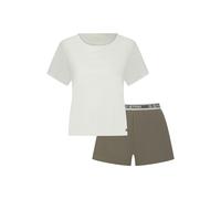 Pyjama G-STAR "T-Shirt & Shorts Pyjama Set", Damen, Gr. L, multi 2, Obermaterial: 95% Baumwolle, 5% Elasthan, Homewear-Sets Pyjama (61494542-L) multi 2