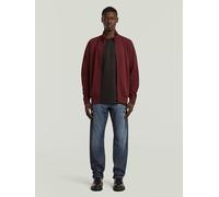 G-Star Strickpullover Nifous Zip Thru Sweatshirt – 58% Baumwolle/42% Polyester – Herren XXL port rot