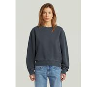 Longpullover G-STAR "Washed Relaxed Sweater", Herren, Gr. L, salute gd, Obermaterial: 100% Baumwolle, Pullover Longpullover (60077640-L) salute gd