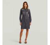 G-STAR Tacoma Slim Flare Kleid Grau XS faded black magnet D10660-D905-C239-XS