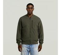 Bomberjacke G-STAR "Tech Bomber", Herren, Gr. S, grau (asfalt), Twill, Obermaterial: 65% Baumwolle, 31% Polyamid, 4% Elasthan, casual, regular fit, Langarm Rippbündchen, Jacken, mit Steppfutter (90606